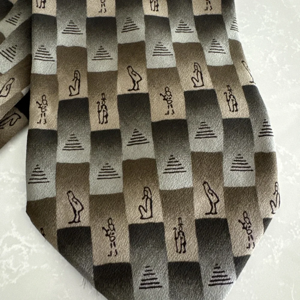Grateful Dead‎ Neck Tie Hieroglyphics 100% Silk 1996